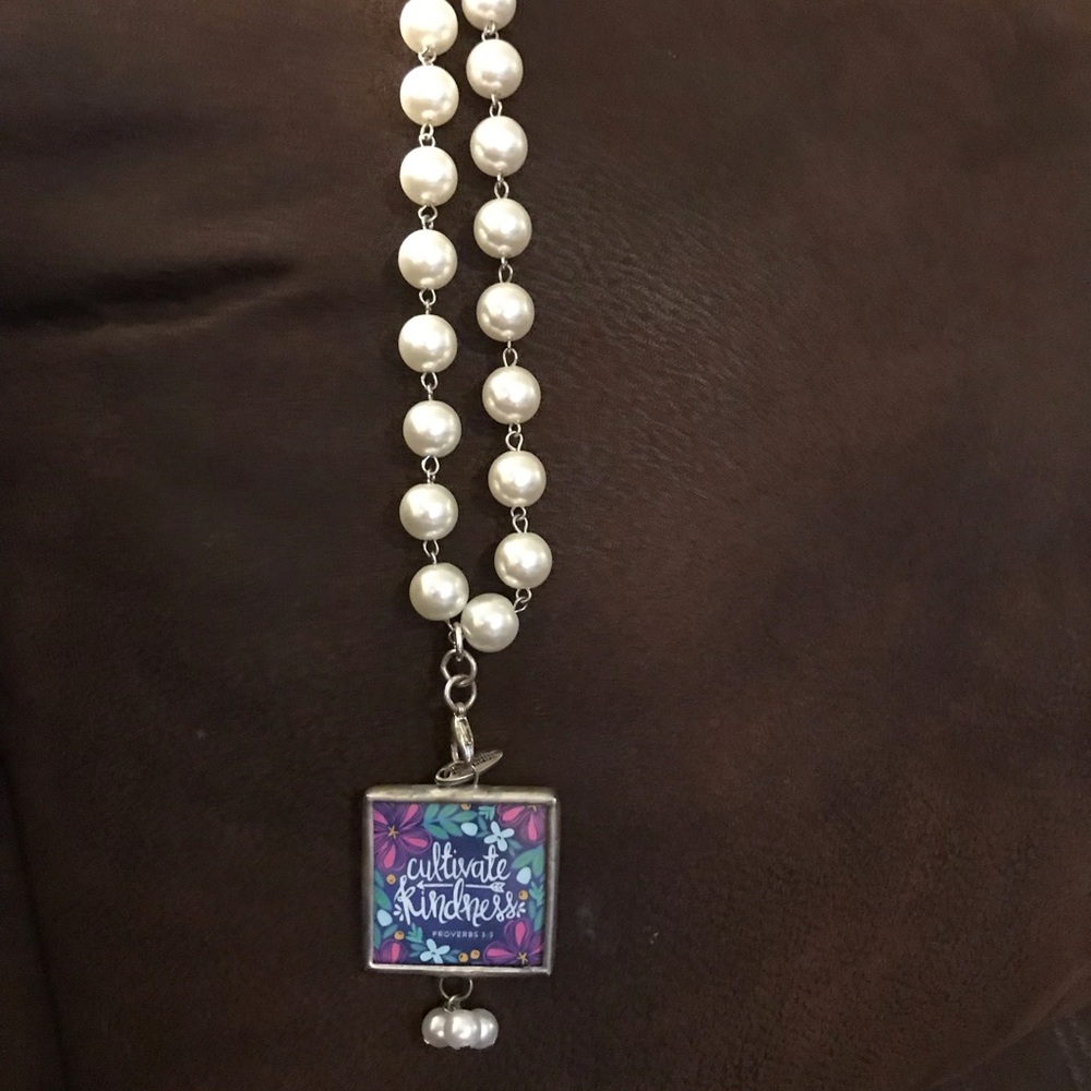 Custom made “kindness” necklace.